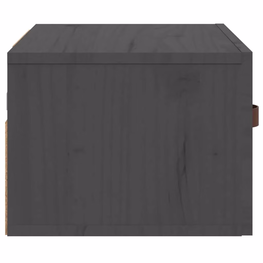 Berkfield Home Wall-mounted Bedside Cabinet in Grey, W: 40 cm, D: 29.5 cm, H: 22 cm – 3