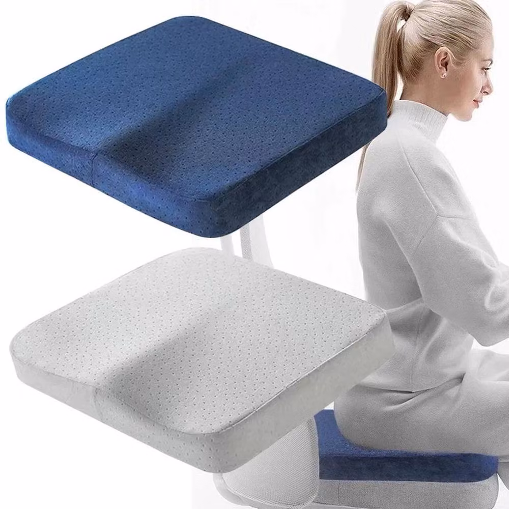 NESTLUNE Grey Ergonomic Memory Foam Seat and Back Cushion, W/D/H: 190 x 100 x 1 cm – 3
