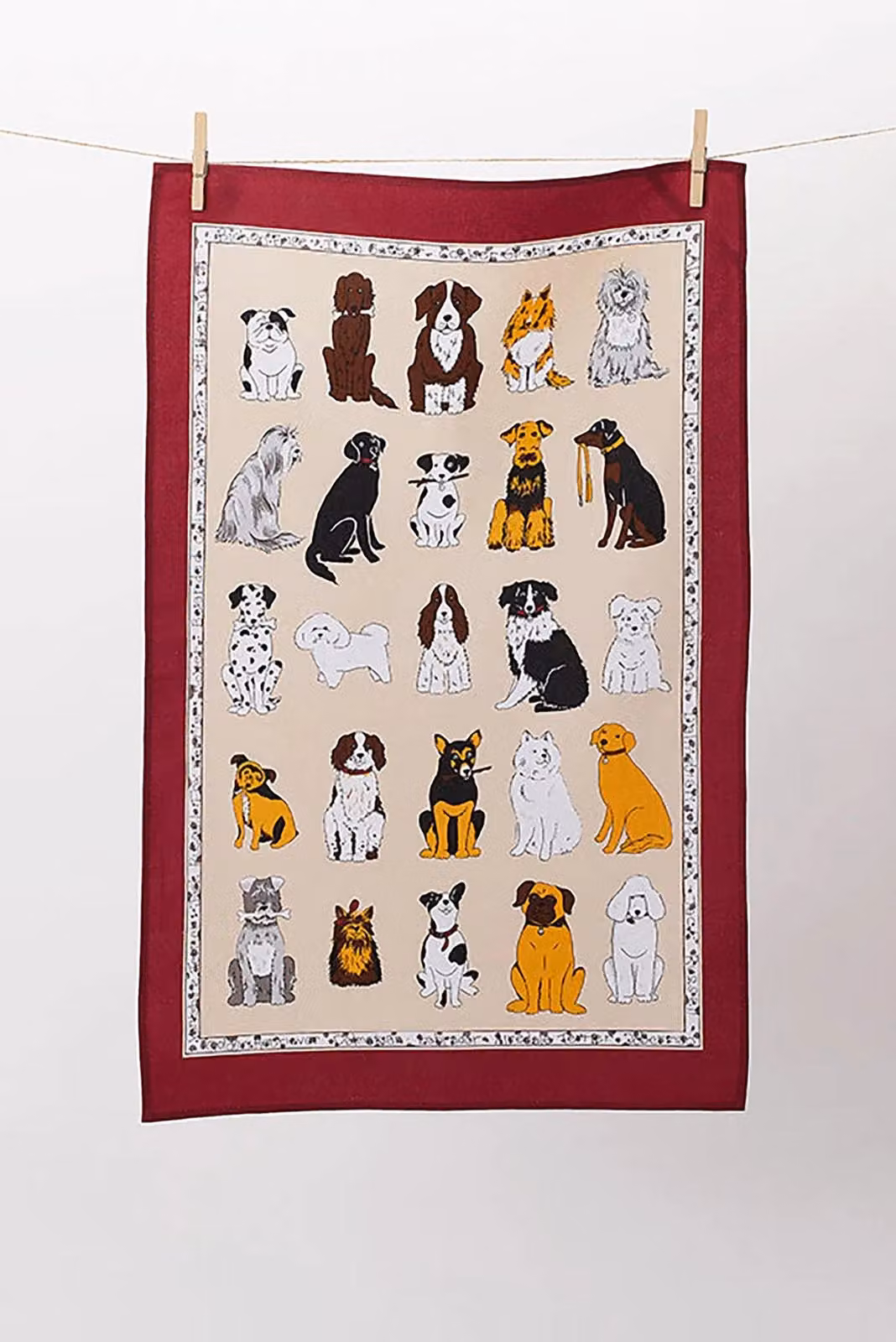 Ulster Weavers Dogs Galore Animal Print 100% Cotton Tea Towel in Red – 2