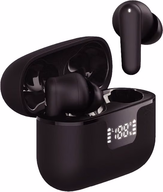 Groove Vibe Buds True Wireless Bluetooth Earphones with ANC - Black