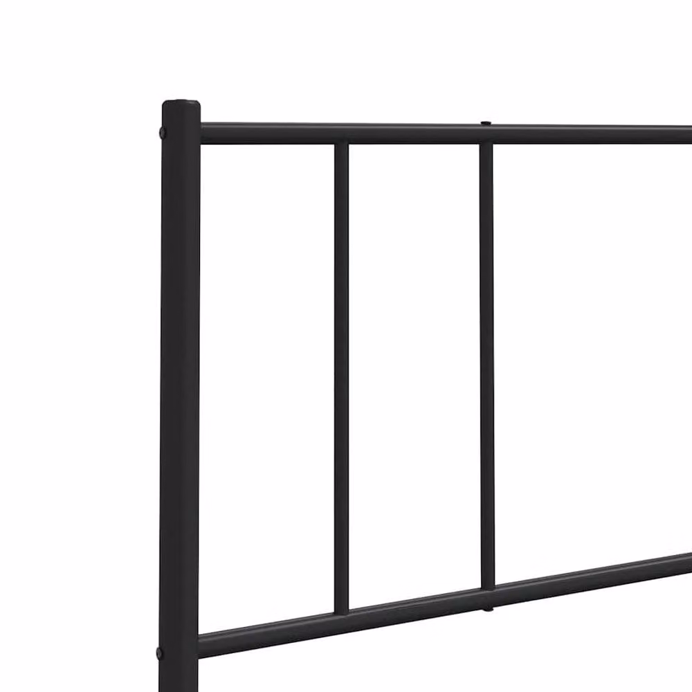 Berkfield Home Classic Metal Headboard in Black, Width: 90 cm – 4