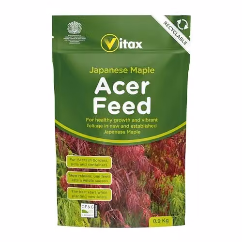 Vitax Japanese Maple Acer Feed Slow Release Plant Tonic, 0.9kg Pouch