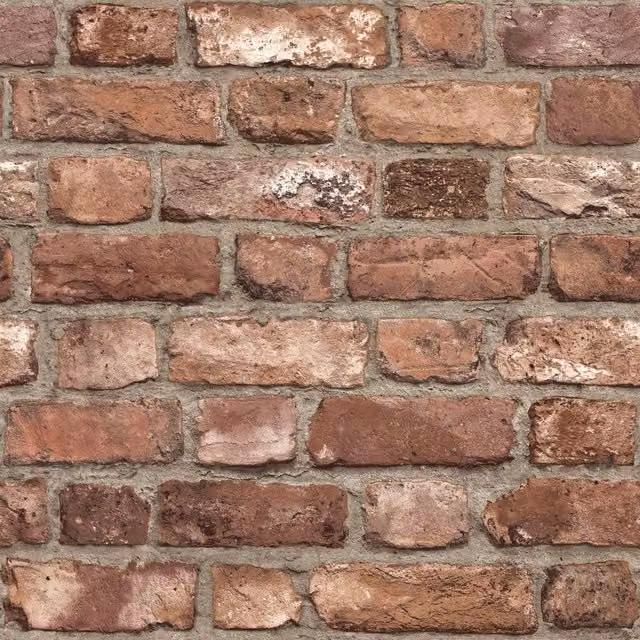 Grandeco Vintage City Textured Vinyl Wallpaper in Terracotta