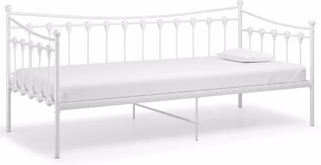 Berkfield Home White Metal Sofa Bed Frame W/D/H: 90 x 200 cm – 1