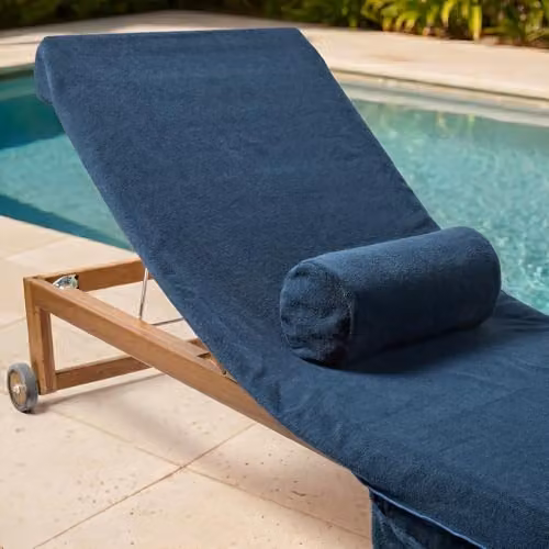 OHS Inflatable Bolster Pillow with Microfibre Cover for Neck and Back Support in Blue – 3