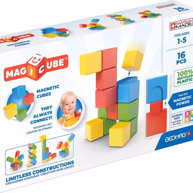 Geomag 16pc Multicolour Creative Connecting Blocks Set