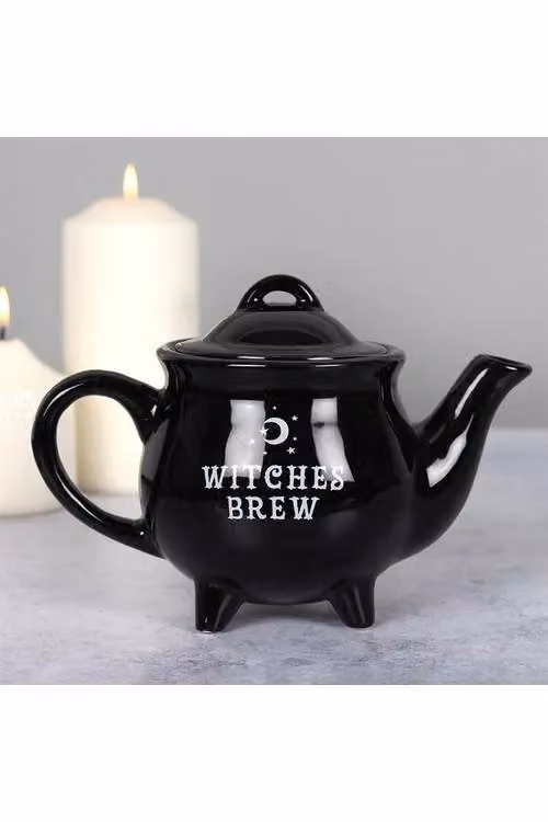 KDMD Witches Brew Black Ceramic Teapot – 5