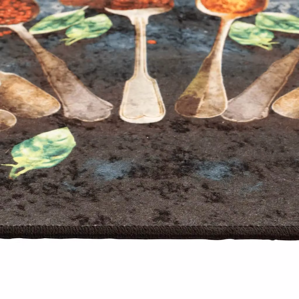 Berkfield Home Multicolour Round Kitchen Rug, Washable and Anti-Slip, W: 60 cm, D: 60 cm, H: 60 cm – 2