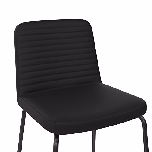 DHP Furniture Corey Counter Stool in Black Faux Leather, W: 51 cm, D: 46 cm, H: 88 cm – 5