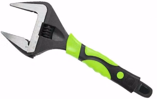 SPETLEK 6 inch Adjustable Extra Wide Jaw Wrench Spanner, Green, W/D/H: 1000 x 400 x 400 mm