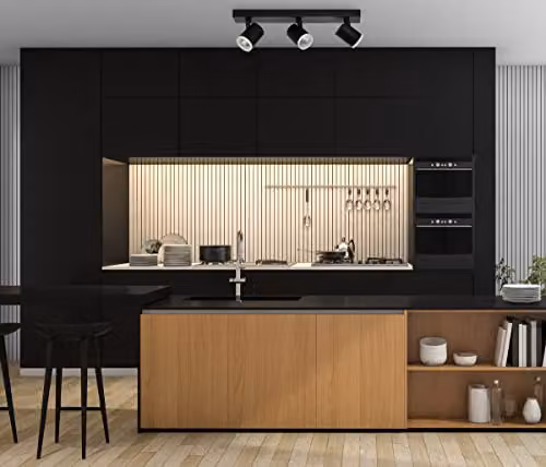 Netlighting Helvia Modern LED Ceiling Spotlight Bar in Black, 4000K – 2