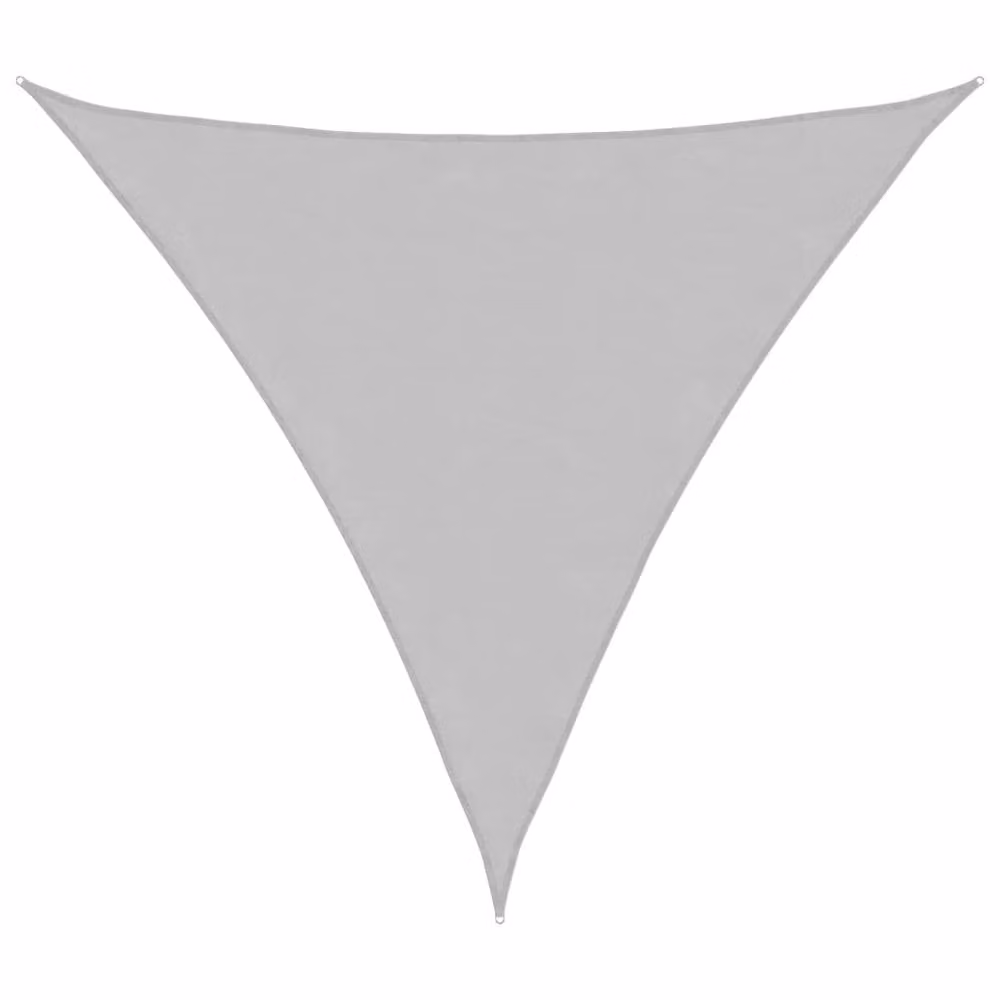 Berkfield Home Sun Shade Sail in Light Grey, 100% Polyester Oxford, W x D x H: 6 x 6 x 6 m – 1