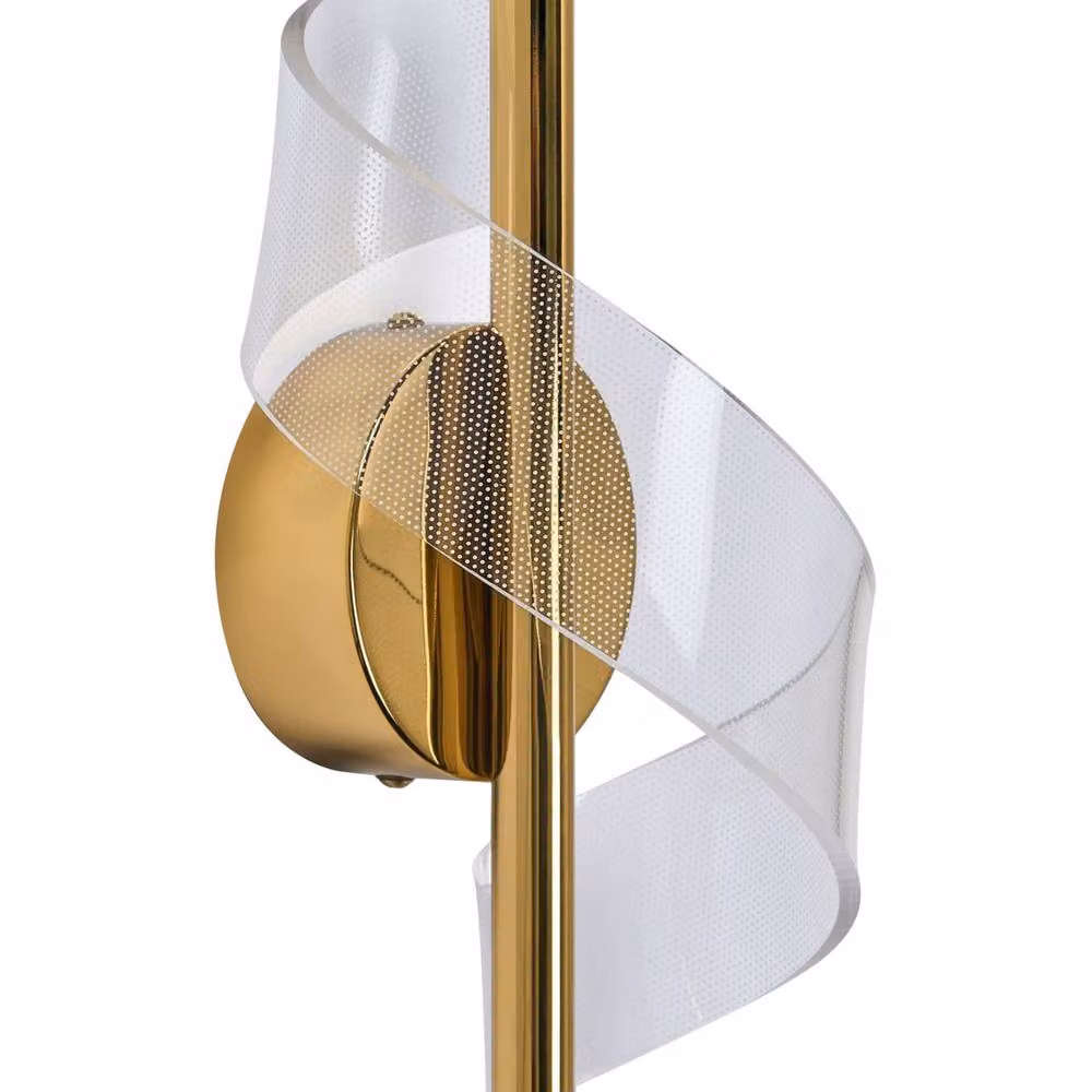 Wyld and Coco Gold Spiral LED Metal Wall Lamp – 2