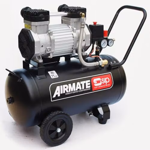 SIP Airmate Low Noise Oil-Free Direct Drive Air Compressor, Black, 50L, 2.2kW, 8 Bar – 2