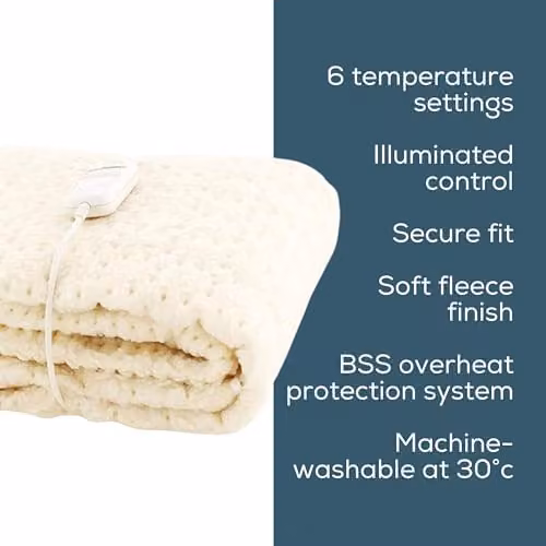 Beurer UE7960 Komfort Fitted Single Heated Mattress Cover, White, W/D/H: 90 x 190 cm – 4