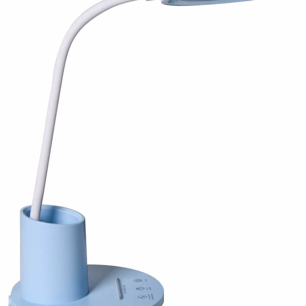 Wyld and Coco Blue LED Desk Lamp with Adjustable Arm, Stepless Dimmer and 3 CCT Modes – 2
