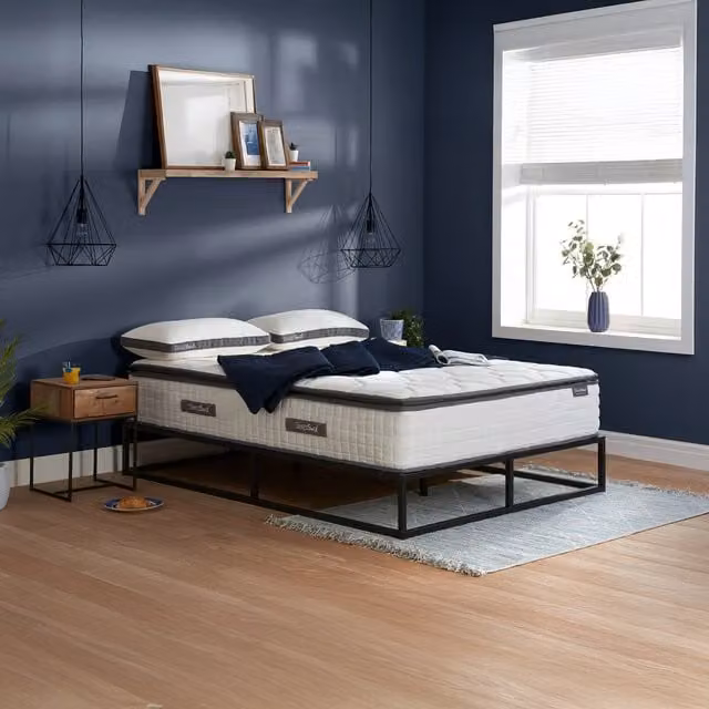SleepSoul Bliss Hybrid Mattress in White, W/D/H: 140 x 200 x 15 cm – 2