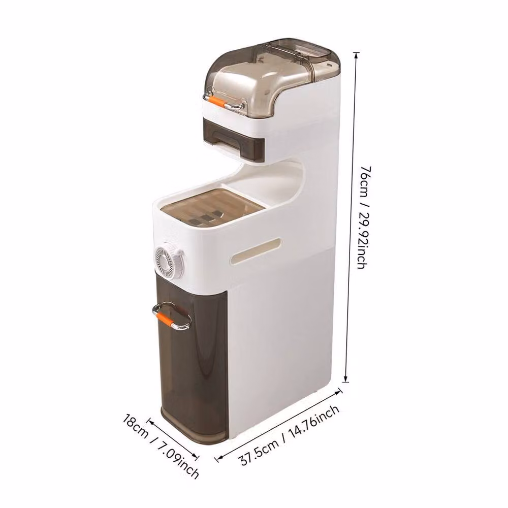 EONLION 5 Tier Freestanding Plastic Storage Cabinet in White – 2