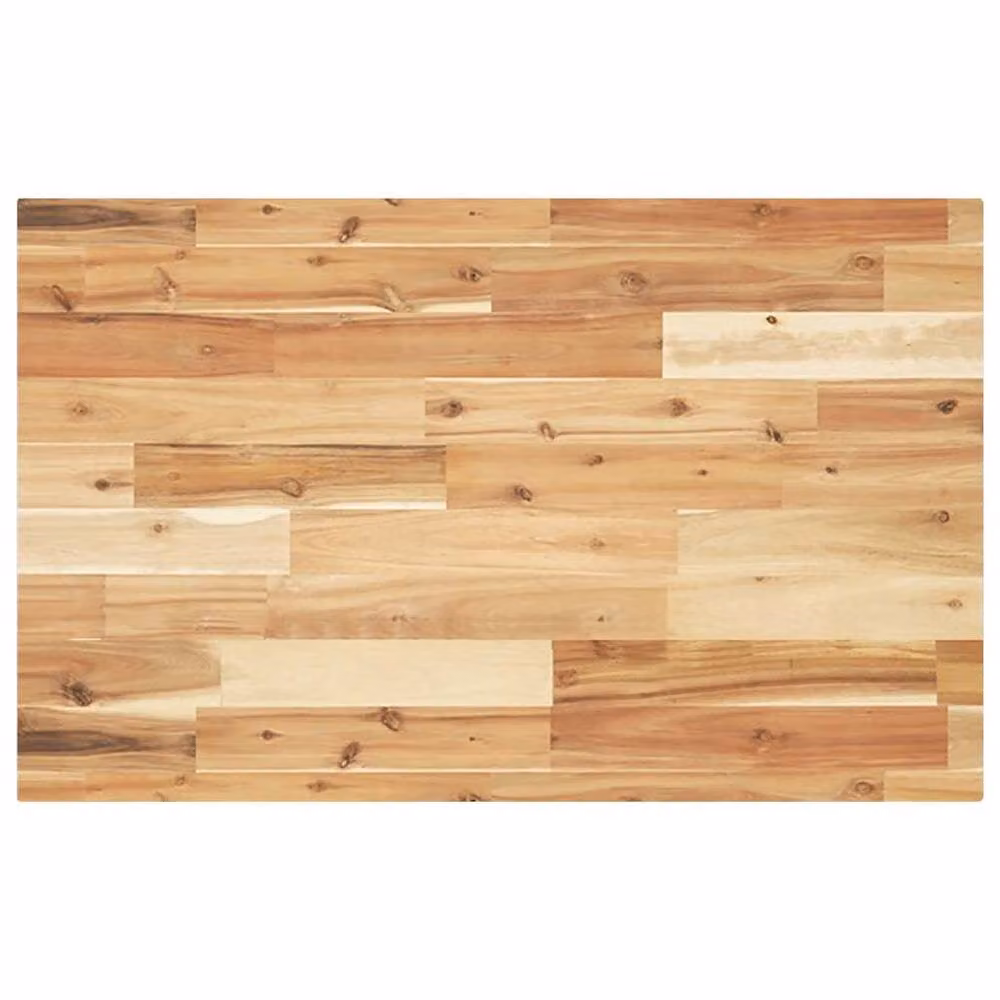Berkfield Home Versatile Oil Finished Solid Wood Acacia Desk Top in Brown, W: 160 cm, D: 50 cm, H: 4 cm – 2