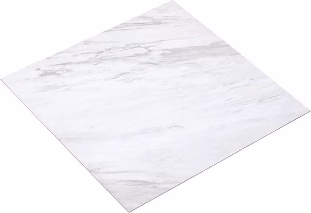 Living and Home 24-Piece Self-Adhesive Stone Effect Floor Tiles in White Marbled Rustic Style – 1