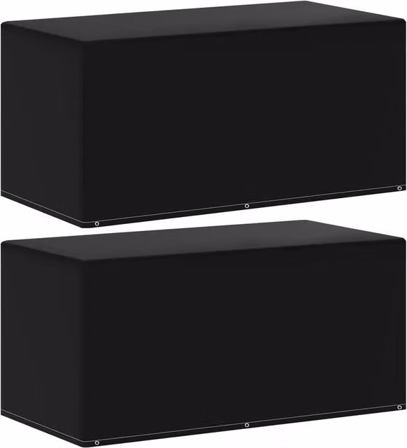 Berkfield Home Garden Furniture Covers, 2 Pack, Black, W/D/H: 160 x 80 x 75 cm – 1