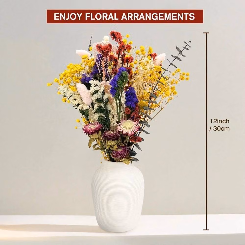 Havendro Mixed Colour Dried Flowers Bouquet for Home Decor, 30 cm – 2