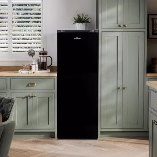 Willow WTF55B 177L Freestanding Tall Upright Freezer with Reversible Door, Black – 2