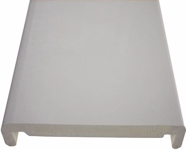 Freefoam White Fascia Box End Board, W/H: 41.0 x 40.4 cm, Thickness: 18 mm, Length: 1.25 m