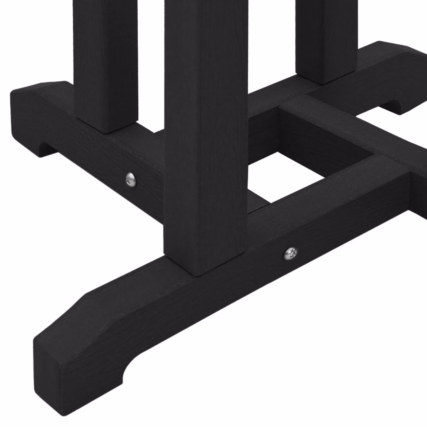 Berkfield Home 3 Piece Black HDPE Garden Bar Set – 4