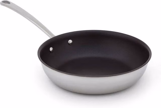 Stellar Eclipse Non-Stick Frying Pan with Glass Lid in Metallic Silver, 20 cm