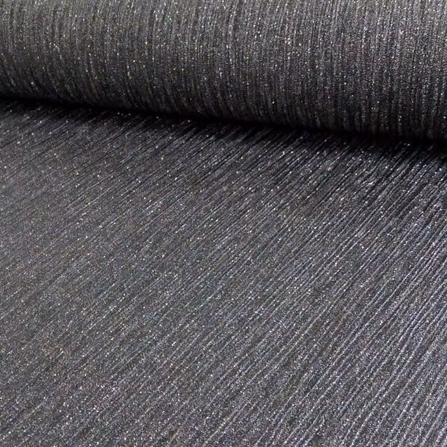 Debona Black Abstract Glamour Vinyl Wallpaper