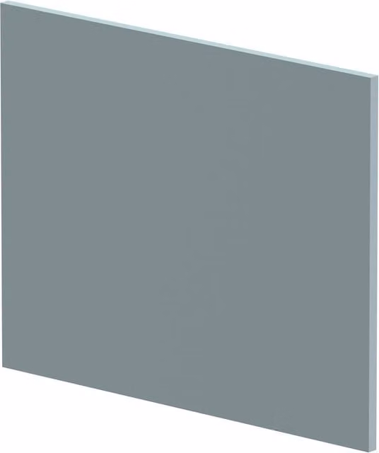Balterley Edge Power L Shape Square End Bath Panel in Matt Coastal Grey, 1700mm