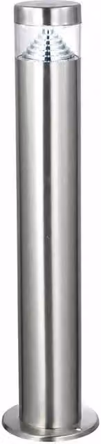 NESTLUNE Lighting Canberra Tall Silver Stainless Steel Post Light for Garden and Terrace – 1