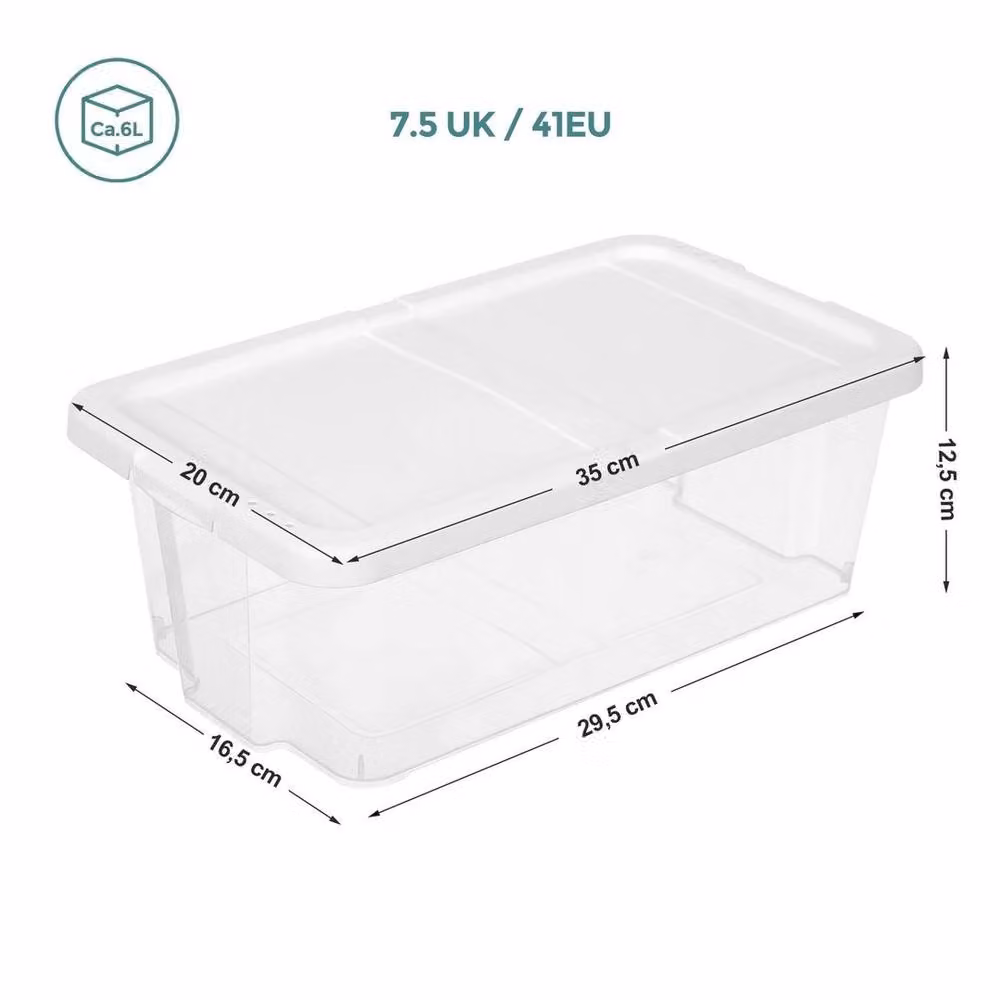 KORVIXA Set of 12 Stackable Clear Plastic Shoe Storage Boxes with Lids – 2
