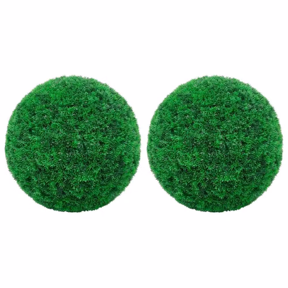 Berkfield Home Lush Artificial Boxwood Balls, Green, 2 Pack, Diameter: 52 cm – 2