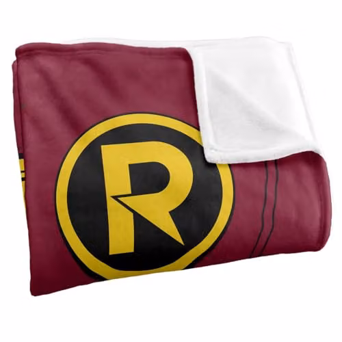 LOGOVISION Batman New Robin Uniform Super Soft Fleece Throw Blanket, Multicolour, W: 127 cm x D: 152.4 cm – 2