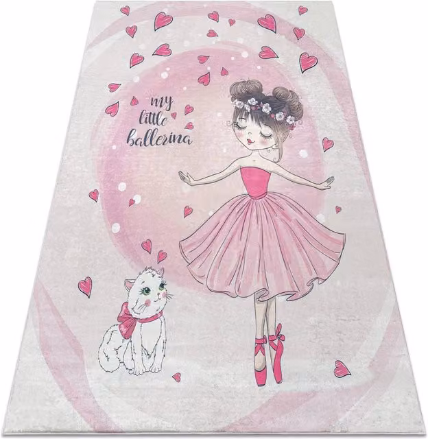 RugsX Bambino Kids Motif Rug in Pink, W/D: 120 x 170 cm