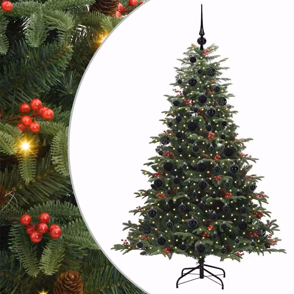 Berkfield Home Artificial Christmas Tree with 300 LEDs in Green, Height: 180 cm – 2