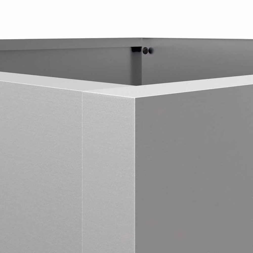 Berkfield Home Silver Galvanised Steel Planter Tub, W/D/H: 52 x 48 x 75 cm – 3