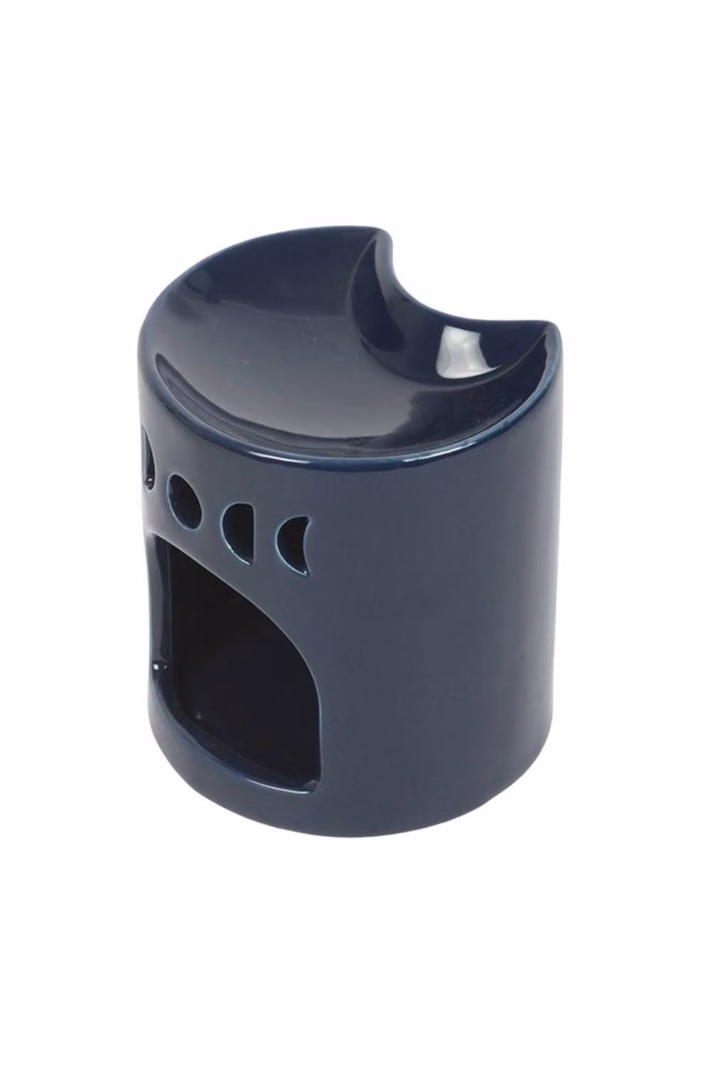 KDMD Blue Crescent Moon Ceramic Oil Burner and Celestial Fragrance Diffuser in Dark Navy – 2