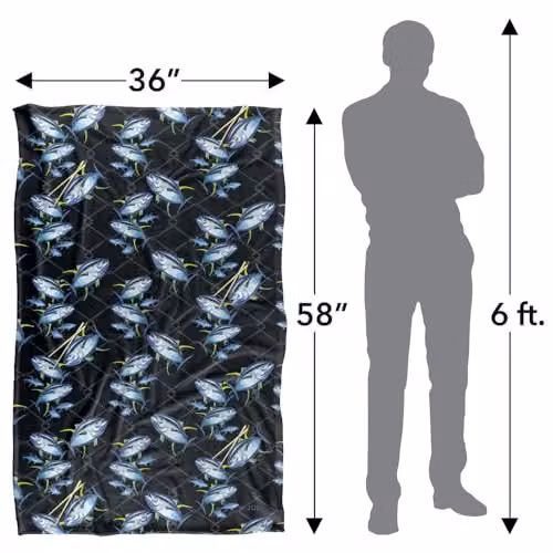 JQ Licensing Sushi Pattern Super Soft Silky Touch Fleece Throw Blanket, Multicolour, W: 91 cm, D: 147 cm – 4