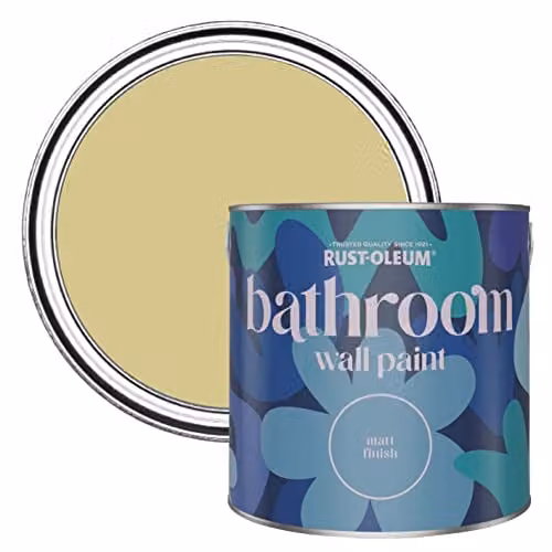 Rust-Oleum Green Matt Water-Based Bathroom Wall and Ceiling Paint, 2.5L – 1
