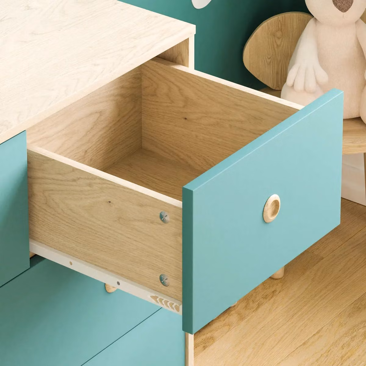 Home Discount Junior Vida Neptune 5 Drawer Chest of Drawers for Childrens Bedrooms in Blue – 3