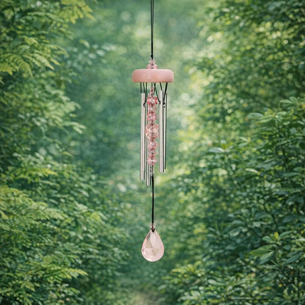 Woodstock Chimes Sparkle Hanging Pink Wind Chime – 2