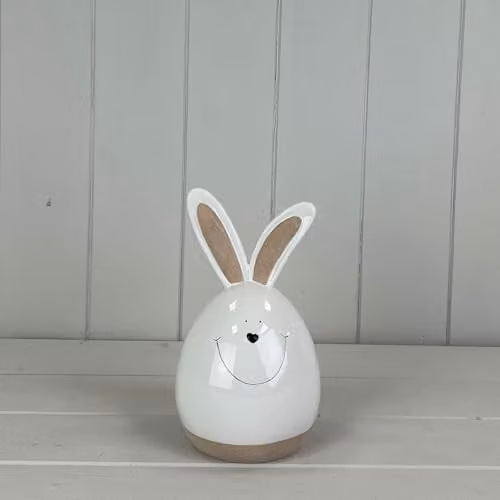 Gift Company White Ceramic Easter Rabbit Tabletop Decoration, Height: 18 cm – 1