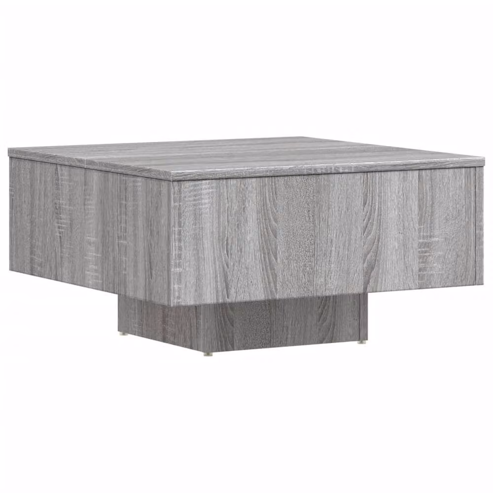 Berkfield Home Premium Square Coffee Table in Grey Sonoma, W/D/H: 60 x 60 x 31.5 cm – 2