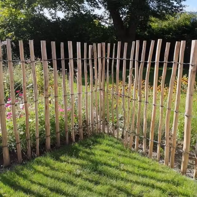 Access Garden Products Woven Chestnut Wood Mat in Brown, L: 5 m x H: 0.9 m