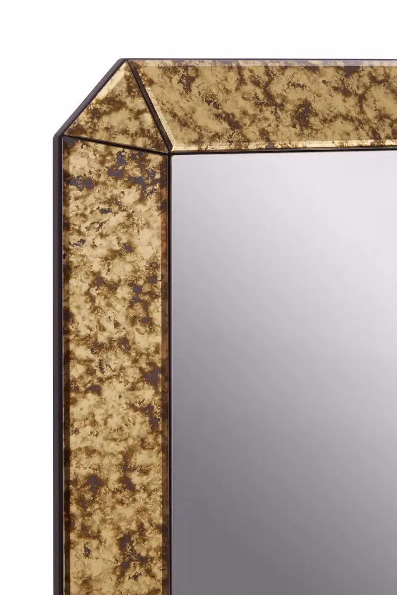 Orsina Antique Gold Rectangular Wall Mirror – 2