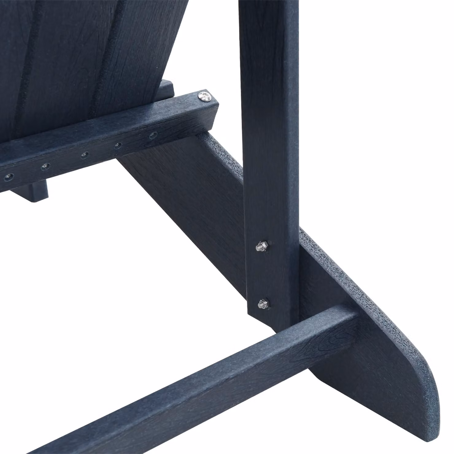 Berkfield Home Adirondack Chair with Footrest in Navy Blue HDPE – 8