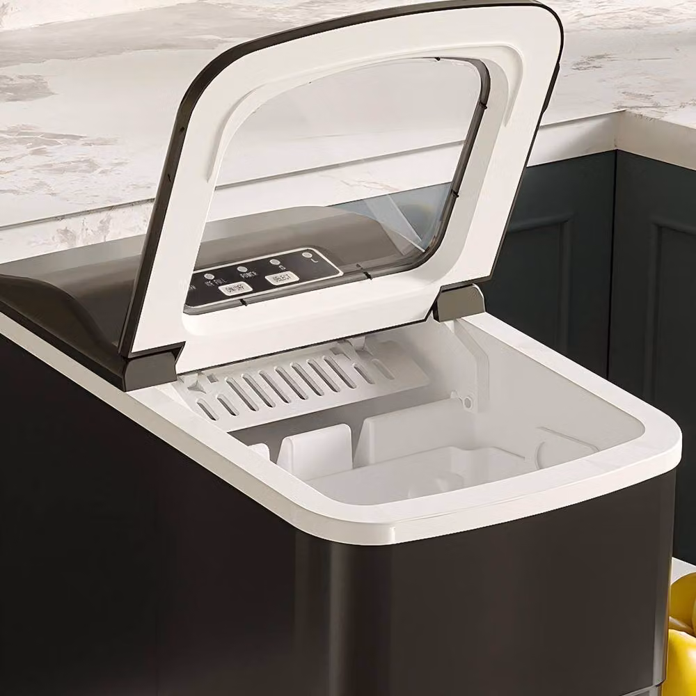 STILVORA Countertop Ice Maker with Digital Display and Self-Cleaning Function, Black, 12 kg – 8
